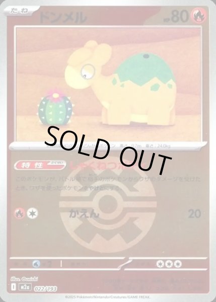 画像1: ドンメル【レアリティなし】【炎】【ボールミラー】 (1)