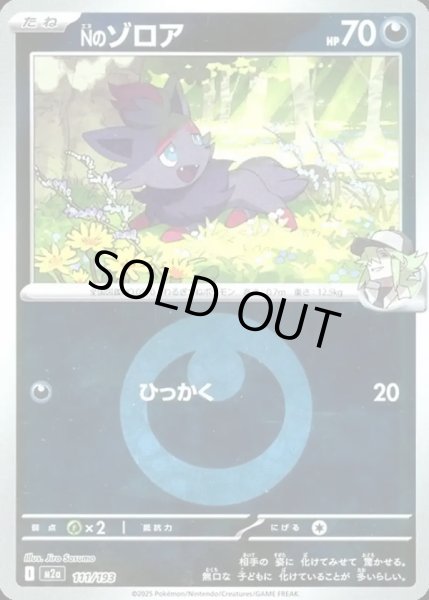 画像1: Nのゾロア【レアリティなし】【悪】【エネルギーマークミラー】 (1)