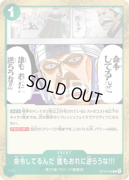 画像1: 命令してるんだ 誰もおれに逆らうな!!!【R】【緑】 (1)